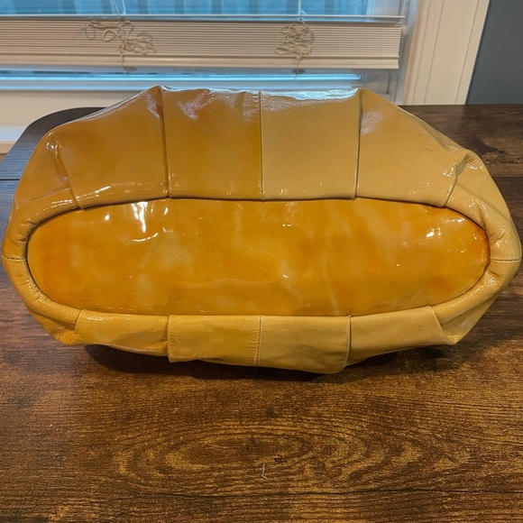 COACH SOPHIA Mustard PATENT LEATHER 15921 W/ REMOVABLE SHOULDER STRAP - Picture 5 of 11